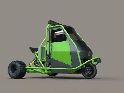 Ape rally car 3D model