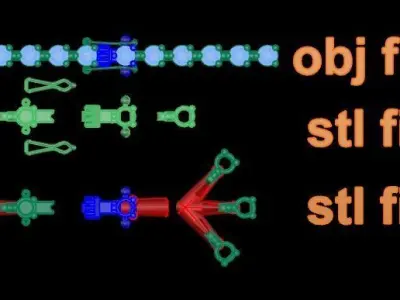 Dainty Diamond Tennis Bracelet 3mm 3D print model