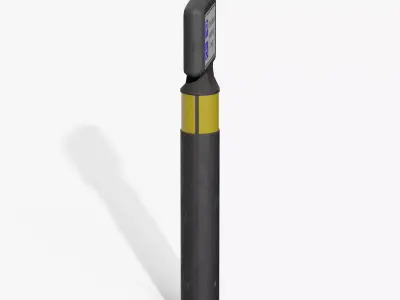 Traffic Bollard D Low-poly 3D model
