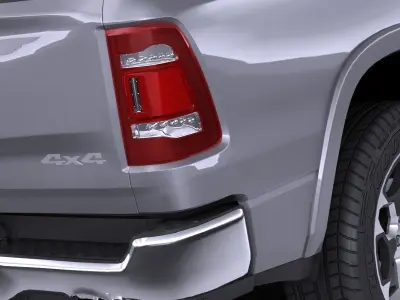 LowPoly Dodge Ram 1500 2019 Low-poly 3D model