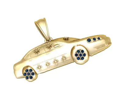 Luxury Car Pendant 3D Printable Jewelry Model 3D print model
