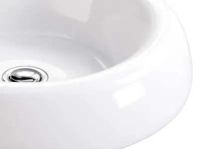 Bathroom Vessel Sink White Porcelain Tranquility 3D model