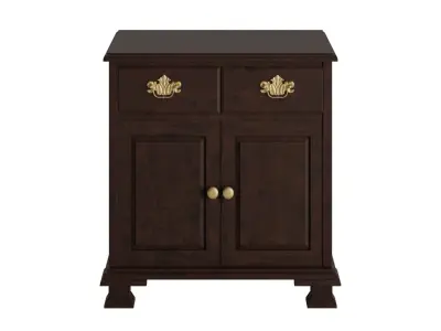 Oriental Antique Nightstand 3D model