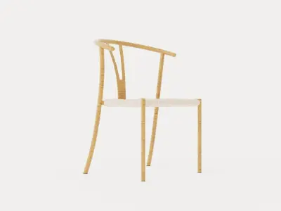 Elysia Dining Chair Low-poly 3D model