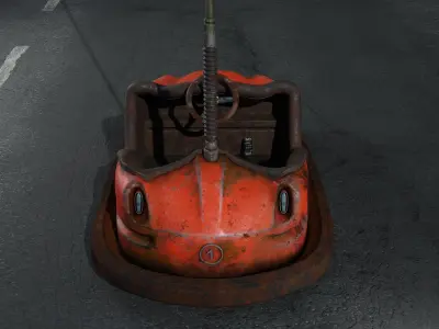 Old Bumper car 3D model