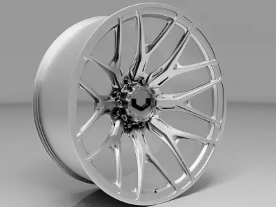 Vossen VFX sport car ring Low-poly 3D model