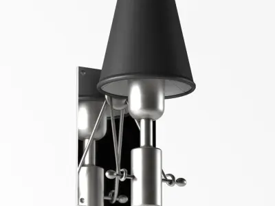 High wall sconce 3D model