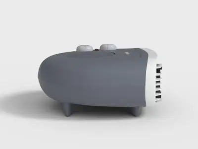 PORTABLE FAN HEATER Low-poly 3D model