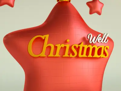 Christmas  3D  star model 3D model