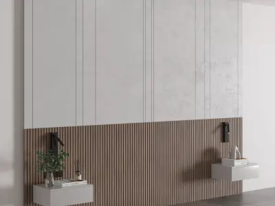 Bedroom Wall Composition 02 3D model