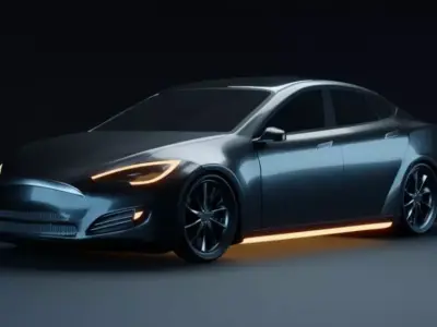 Tesla Car 3d 3D model