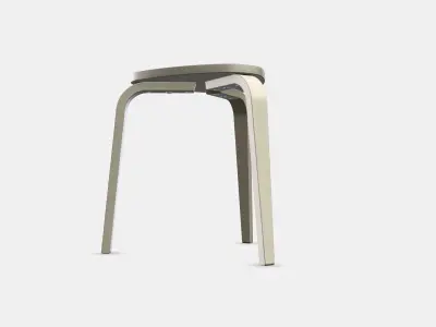 KYRRE Stool 1 Low-poly 3D model