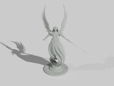 Angel with Sword 3D model