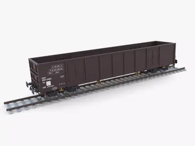 CFR Open Box Rail Car v2 3D model