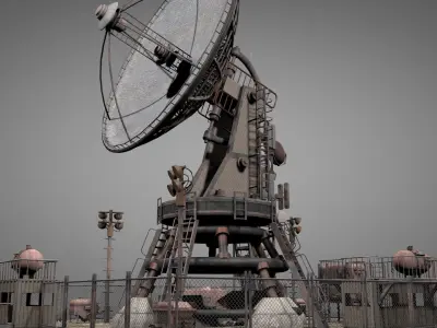 Satellite Ground Station 3D model