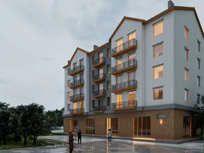 Apartment Low-poly 3D model