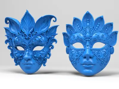 Venetian Masks 3D print model