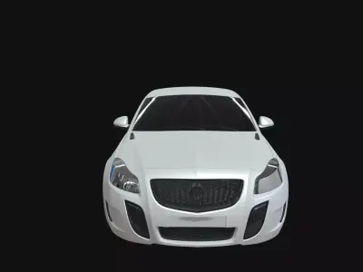 buick regal car 3d model Low-poly 3D model