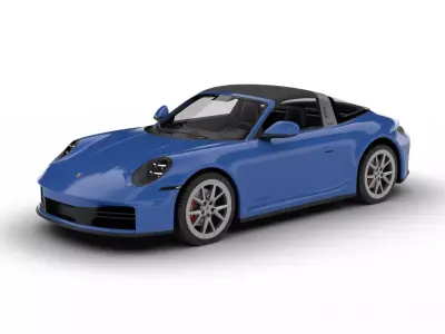 Porsche 911 Carrera Targa 4S 2025 3d model 3D model
