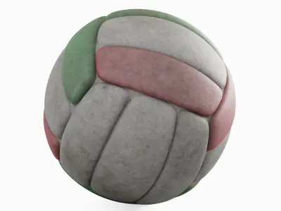 Dirty Volleyball Ball 02 3D model