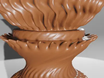Ornamental Vase designed 3D print model