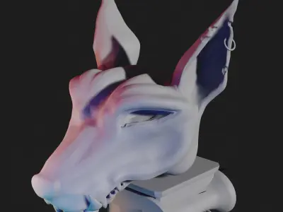 Jackal  Low-poly 3D model