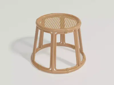 coffee table Bamboo mesh 3D model