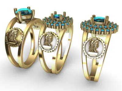 Graduate Class Ring - Civil Engineering - Engenharia Civil 3D print model