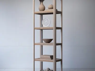 RH Martens narrow shelving 3D model