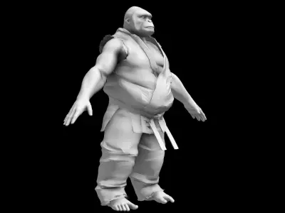 Gorilla Karateka Ape 3D model