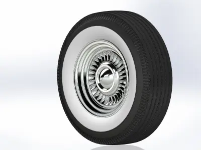 Custom wheels American Racing VF555 Conti 15inch for scale model 3D print model