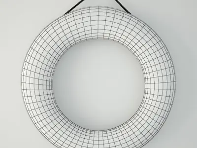 Mid-Century Life Preserver 3D model