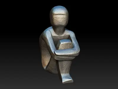 Iron Boy Jarnpojke Statue 3D print model