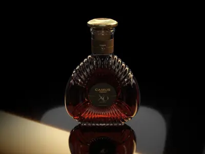 CAMUS XO Cognac Low-poly 3D model