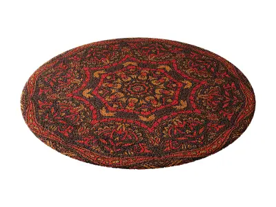 round carpet 23 3D model