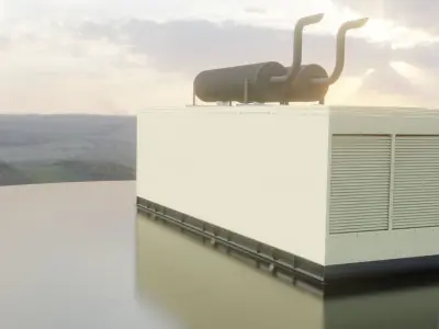 Kohler 1010 KV Generator Low-poly 3D model