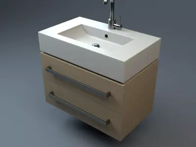 Premium Sink Low-poly 3D model