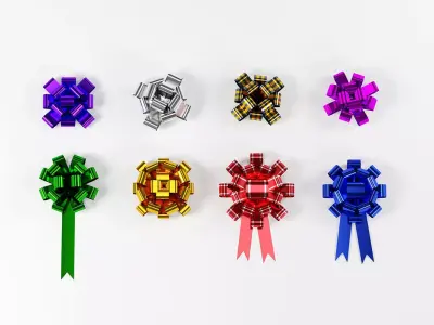 Ribbons Collection 3D Models Set 3D model