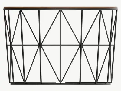 Coffee table Helena round 03 3D model