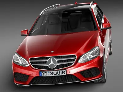 Mercedes-Benz E-Class AMG Estate 2015 3D model