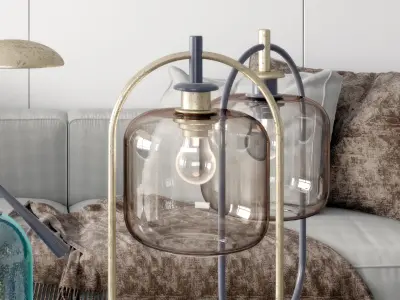 style lamp New desk metal 3D model