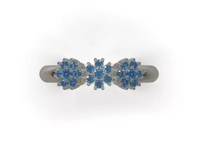 Wedding ready for casting jewelry ring fr0065 3D print model