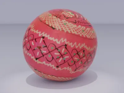 Easter egg 03 Low-poly 3D model