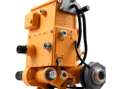 Industrial Gearbox Model Pack Low-poly 3D model