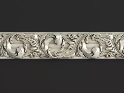3D model Carved molding 3D model
