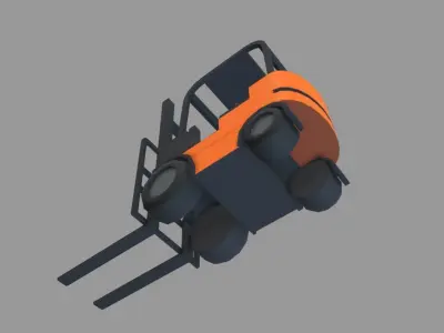 Forklift Model Low-poly 3D model