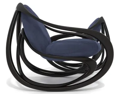 Rocking armchair Move-DrW-BlV 3D model