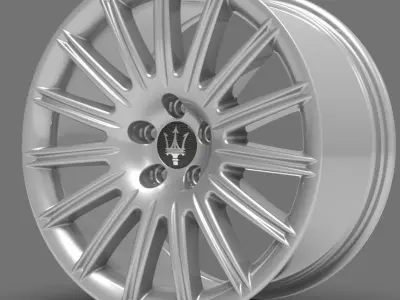 Original Maserati GT3200 rim wheel rear 9-5 x 18 BBS design 3D model