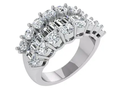Basket Setting Band Ring 3514 3D print model