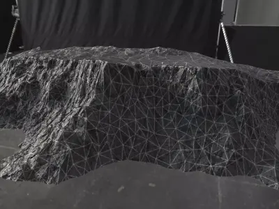 Low Poly Rock Cliff PBR - Game Ready Low-poly 3D model